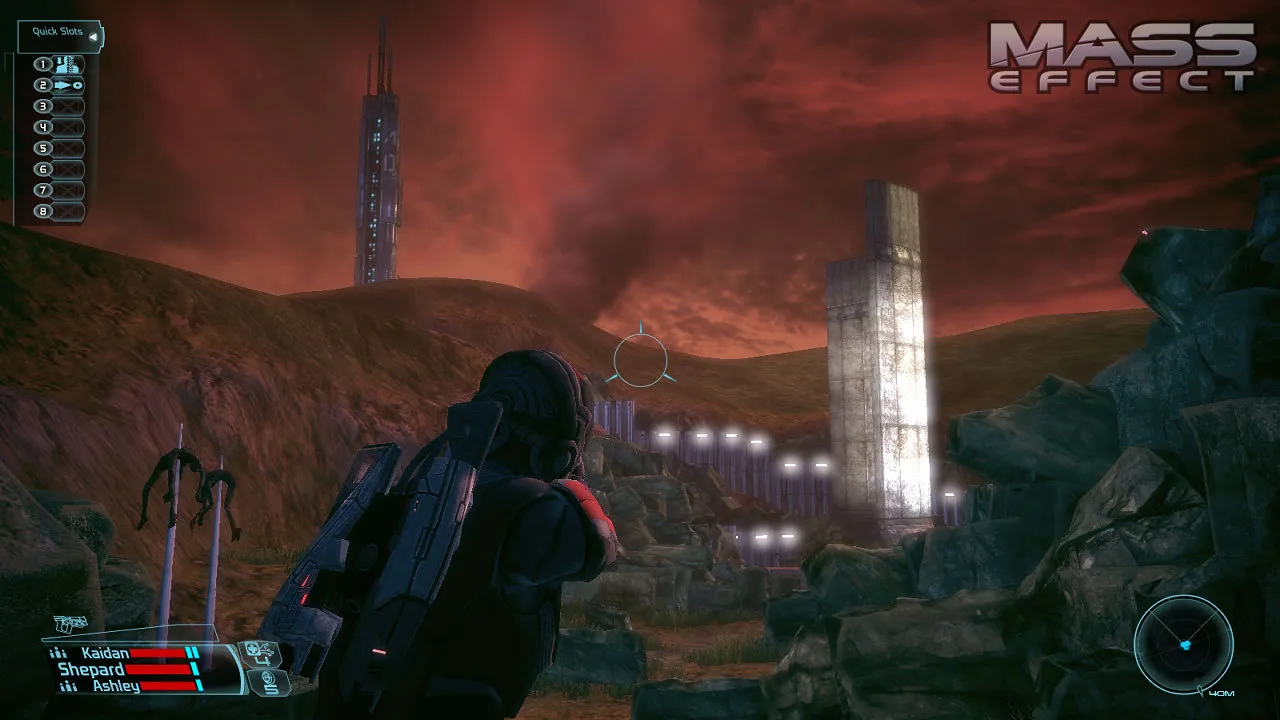 Cena do jogo Mass Effect