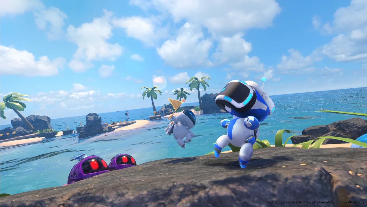 Cena do jogo Astro Bot