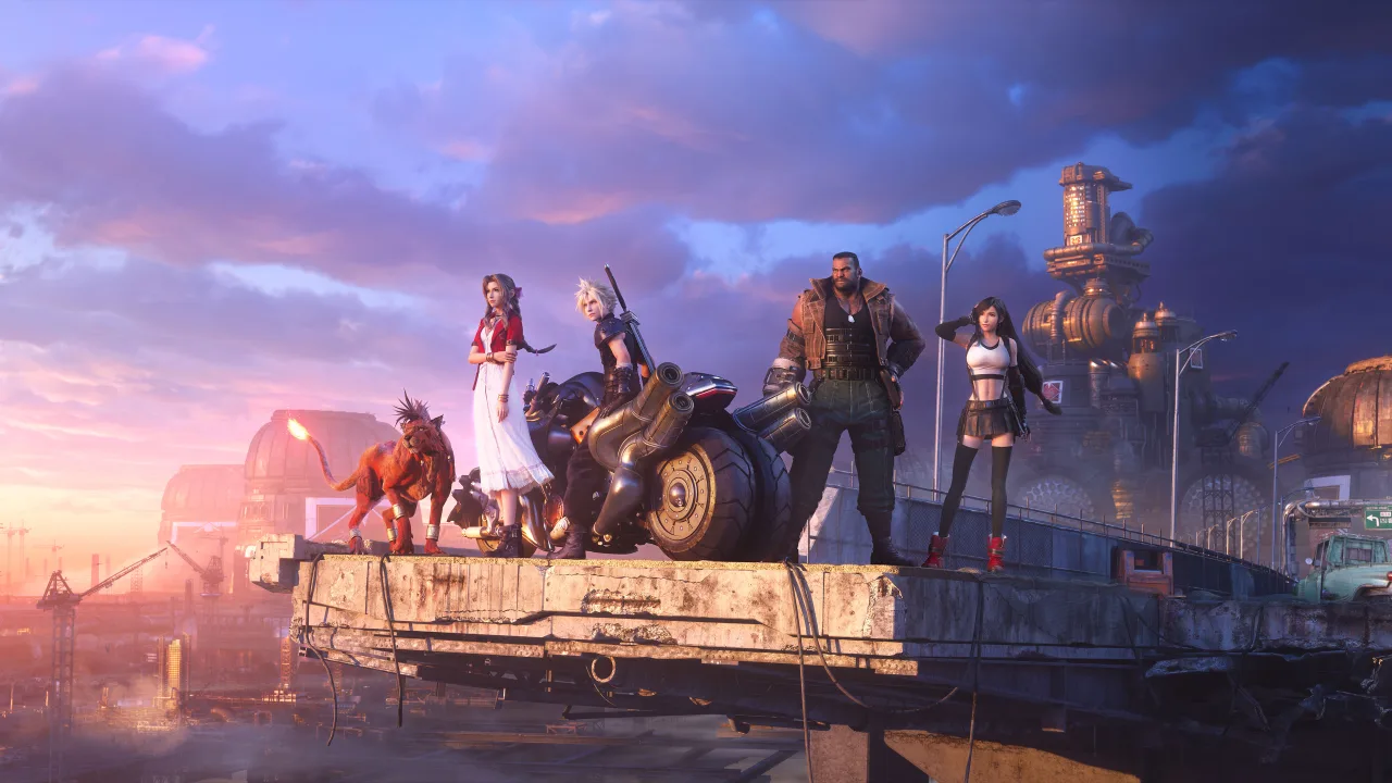 Cena do jogo Final Fantasy VII Remake Intergrade