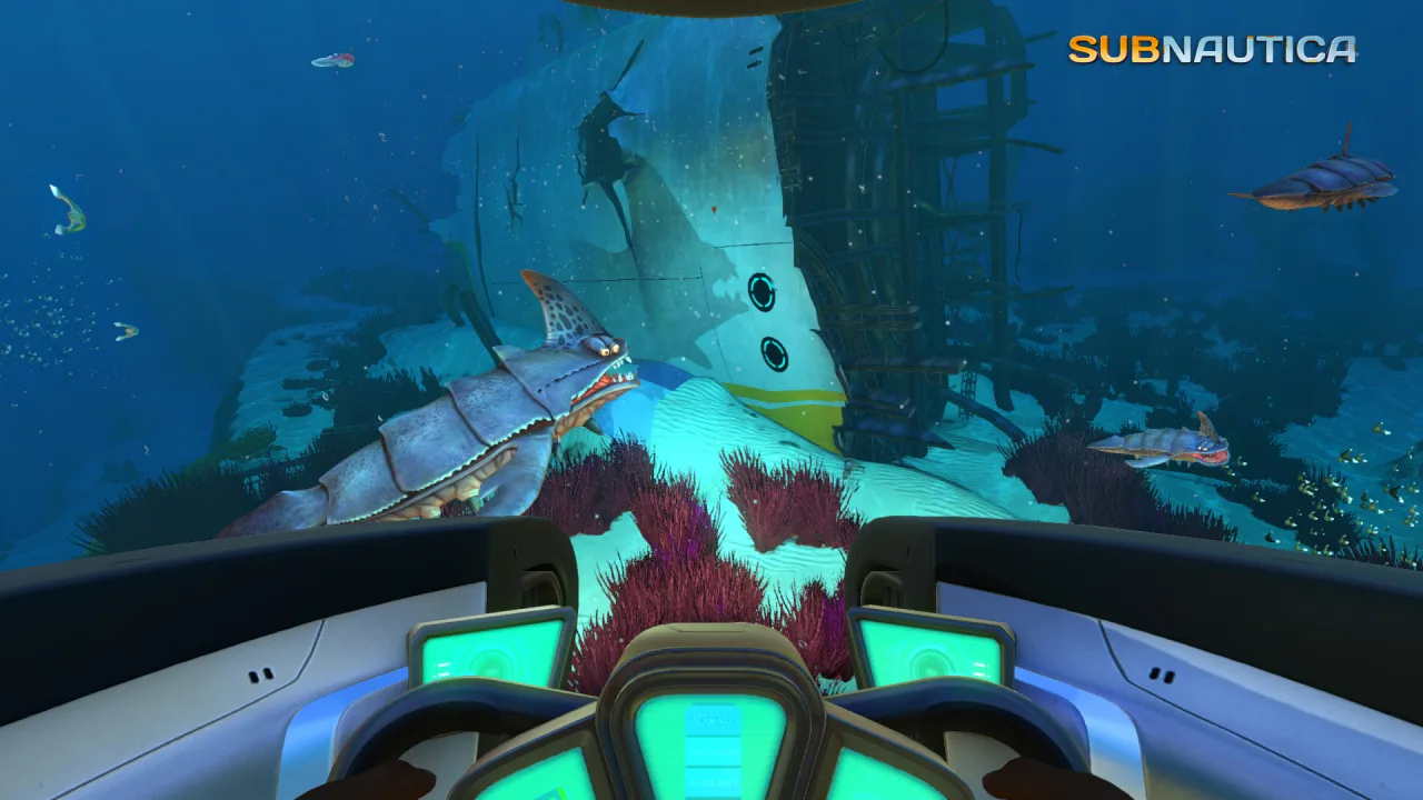 Cena do jogo Subnautica 2