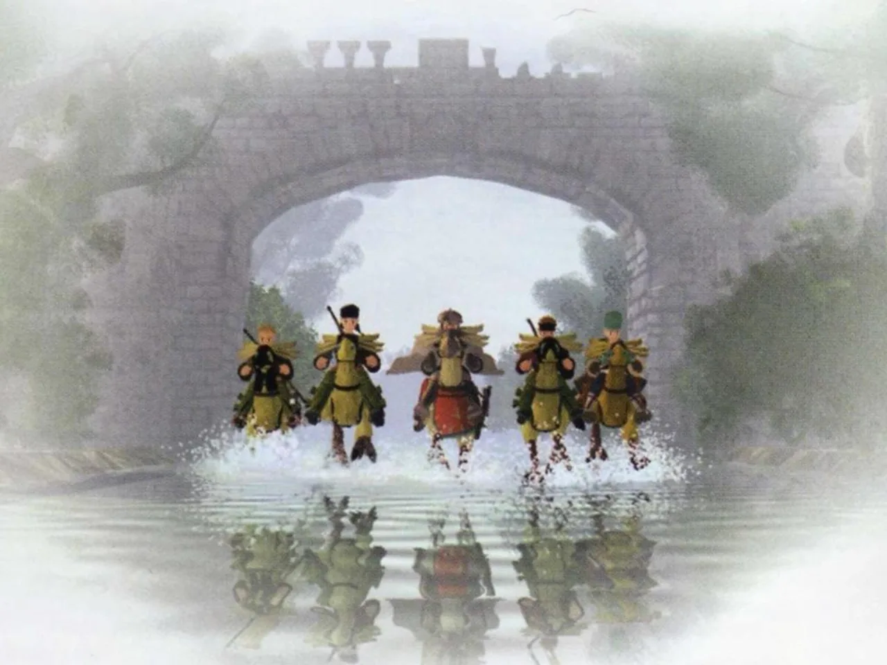 Cena do jogo Final Fantasy Tactics