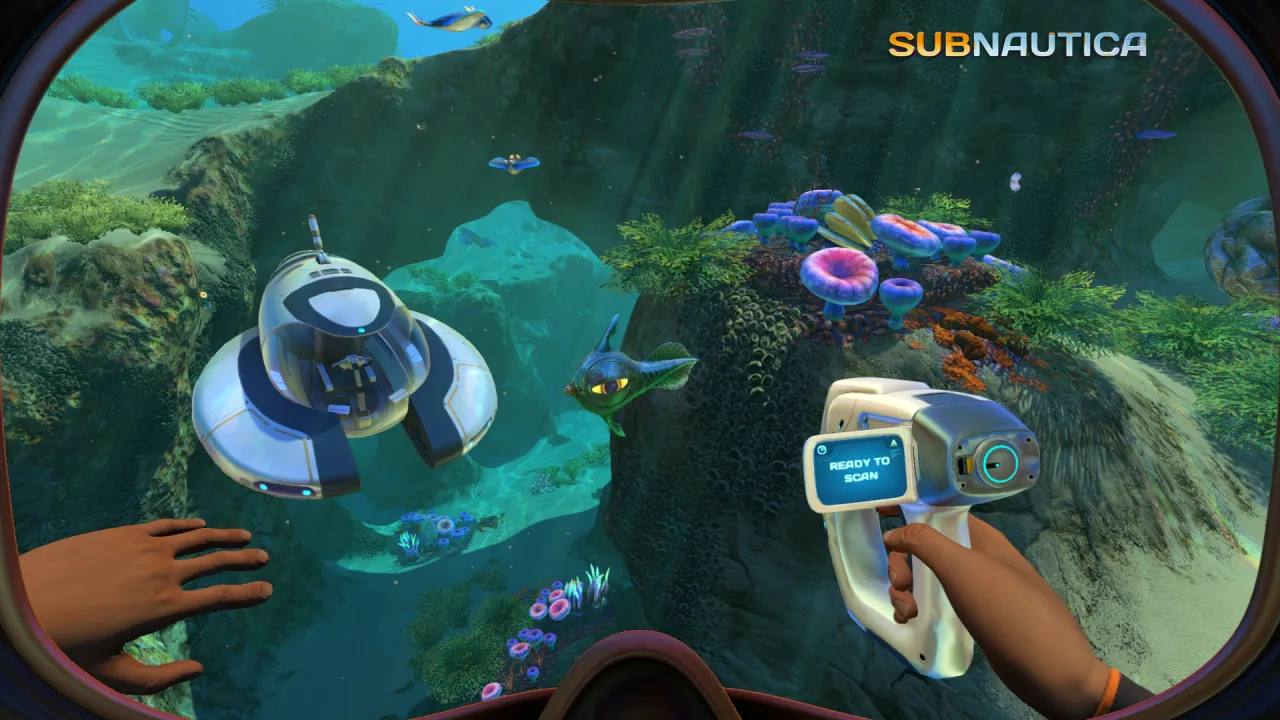 Cena do jogo Subnautica 2