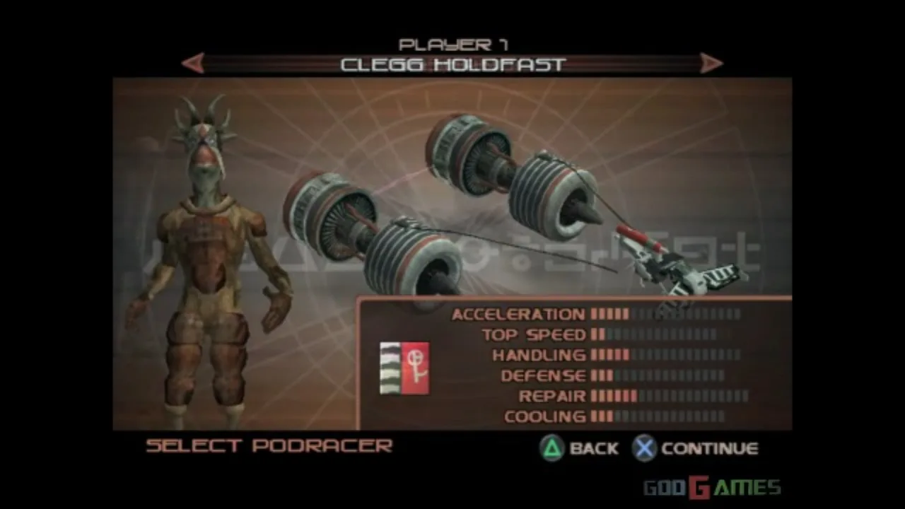 Cena do jogo Star Wars: Galactic Racer