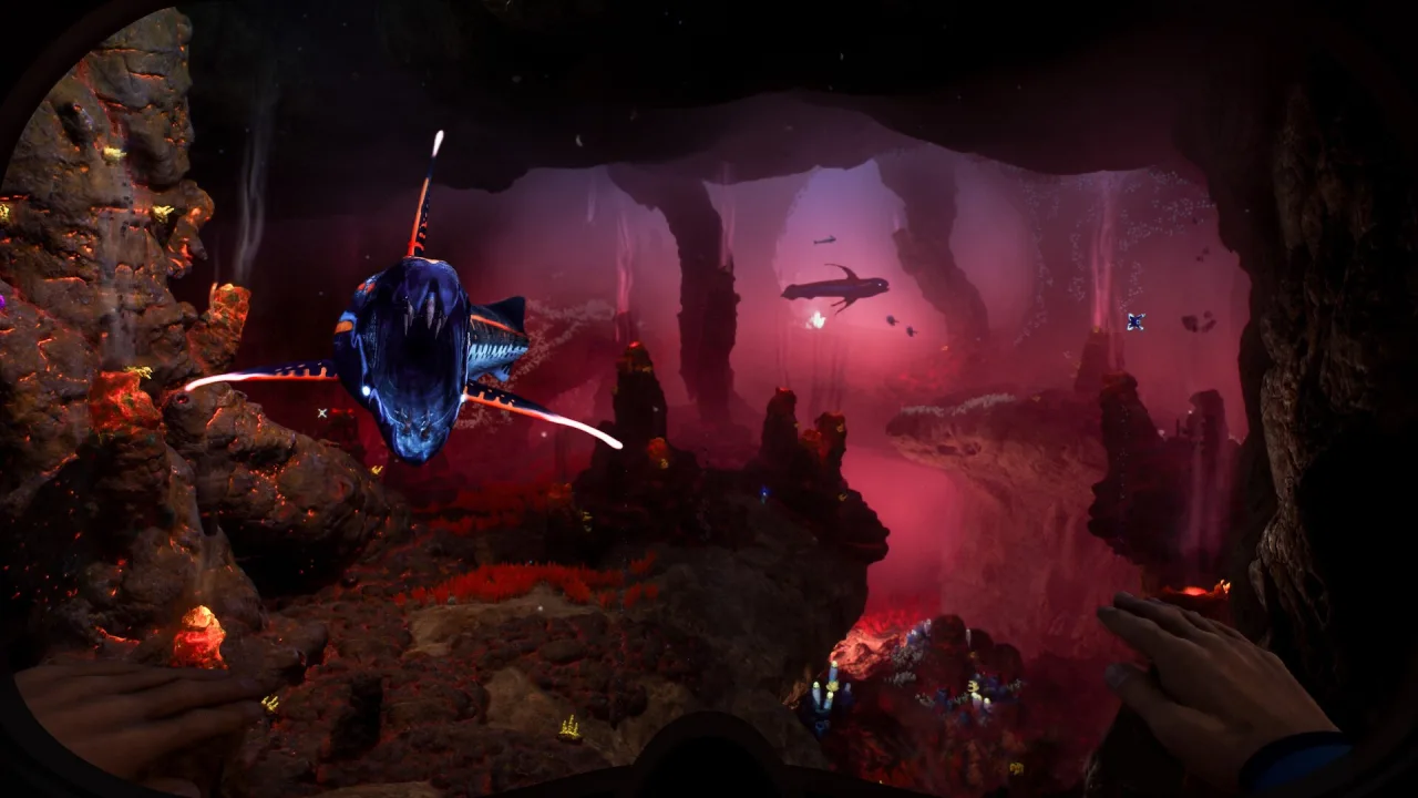 Cena do jogo Subnautica 2