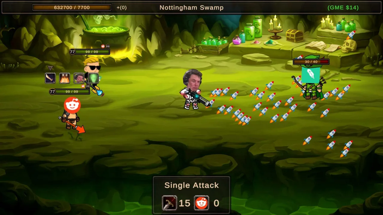Cena do jogo Reddit