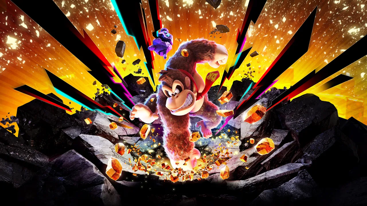 Cena do jogo Donkey Kong Bananza