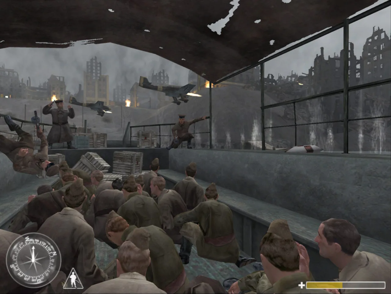 Cena do jogo Call of Duty