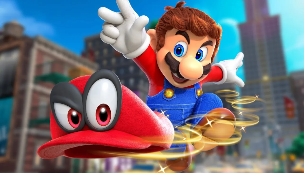 Cena do jogo Super Mario Odyssey