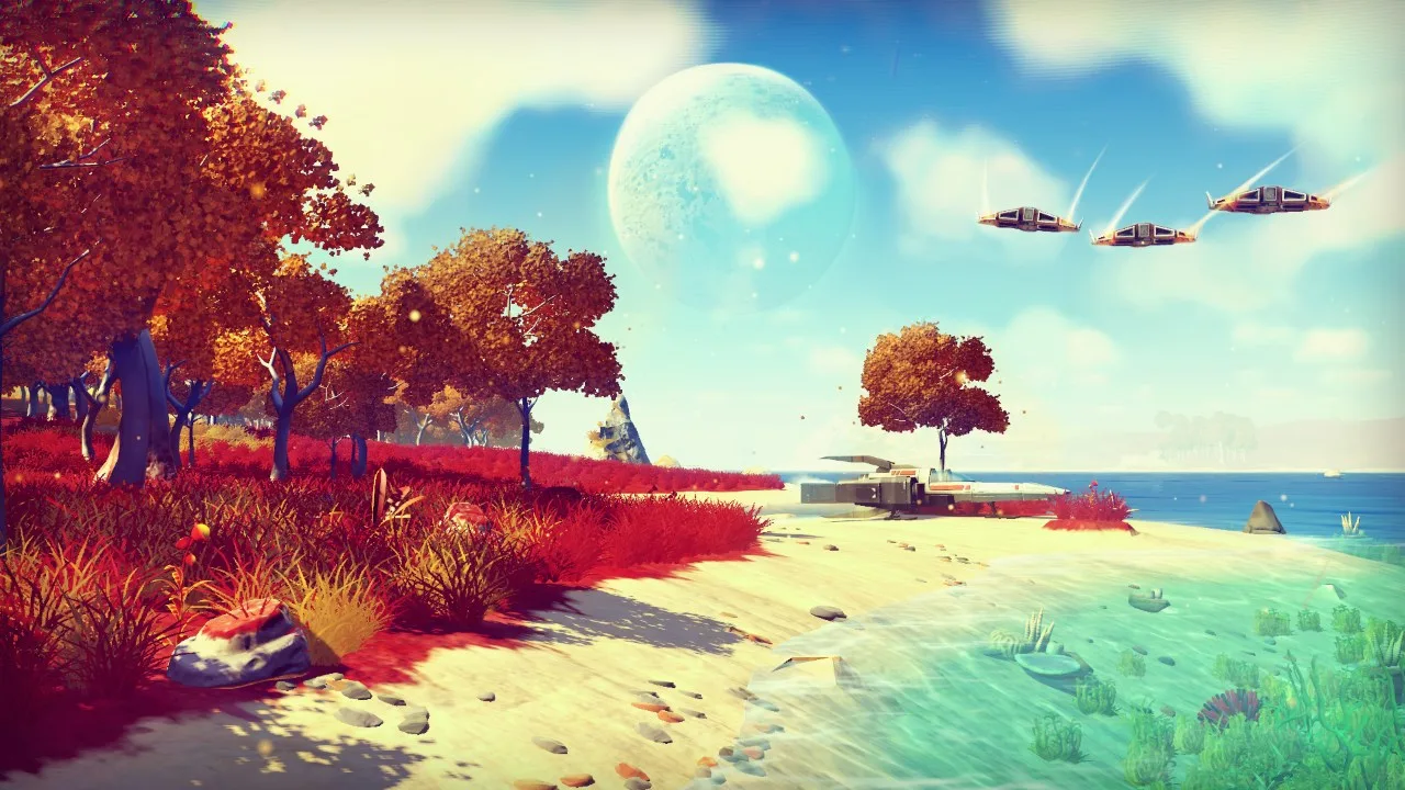 Cena do jogo No Man's Sky