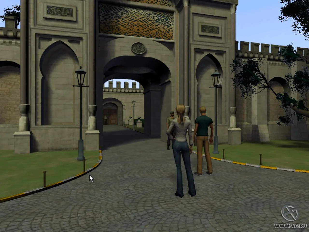 Cena do jogo Burning Sword: Death Sun