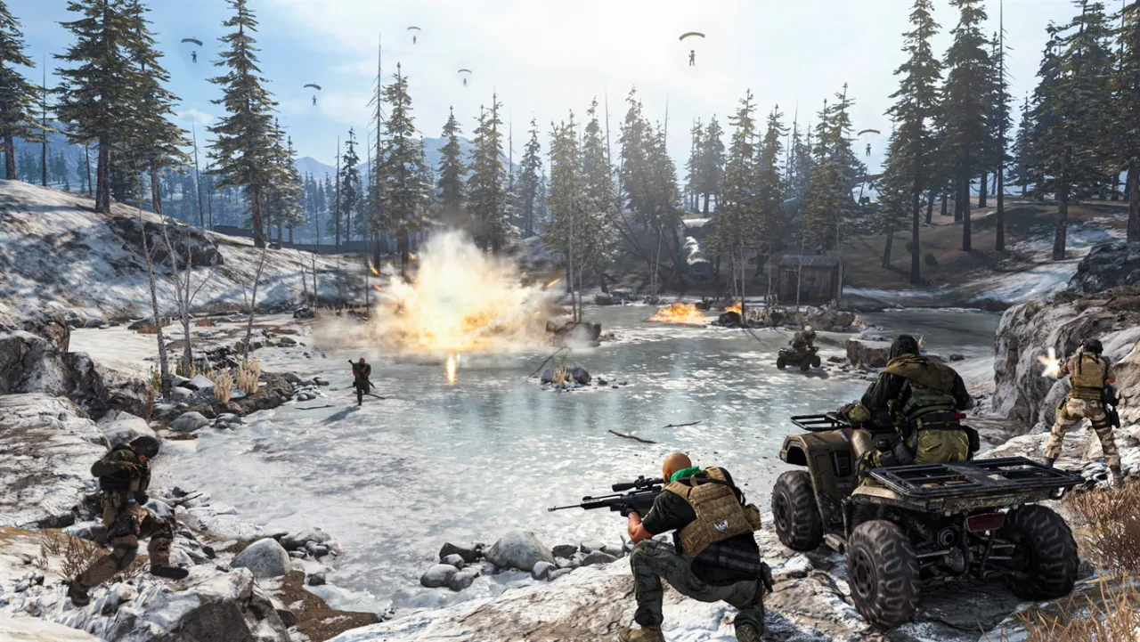 Cena do jogo Call of Duty: Warzone