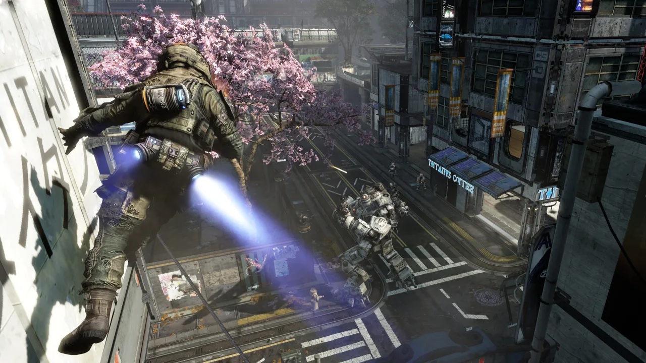 Cena do jogo Titanfall