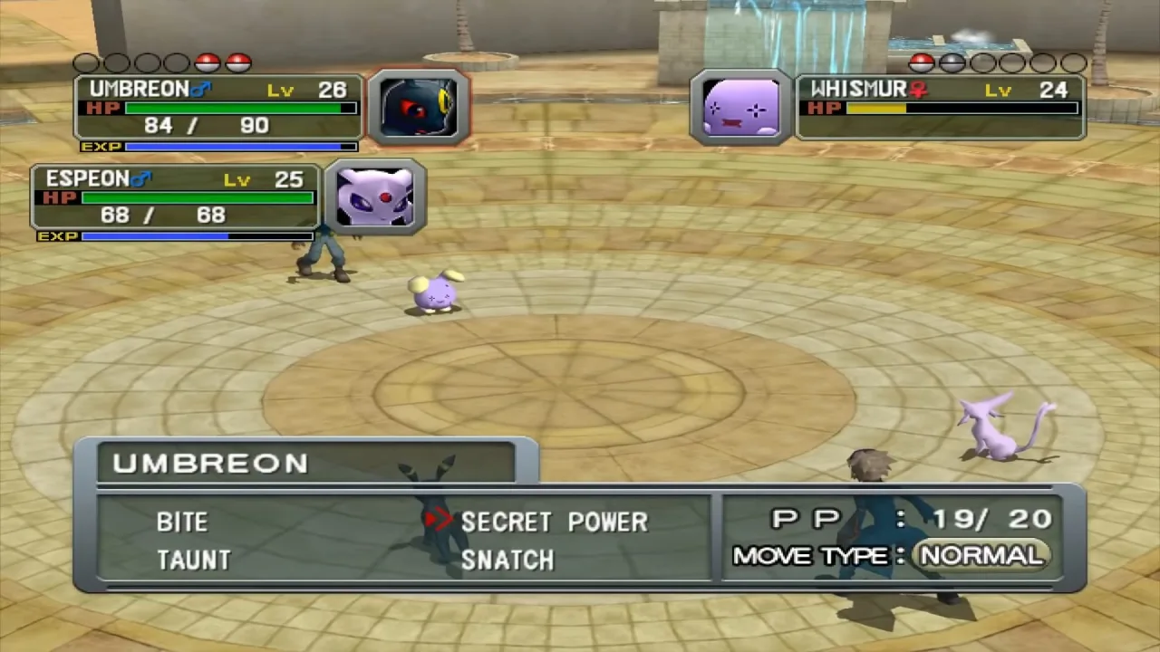 Cena do jogo Pokémon
