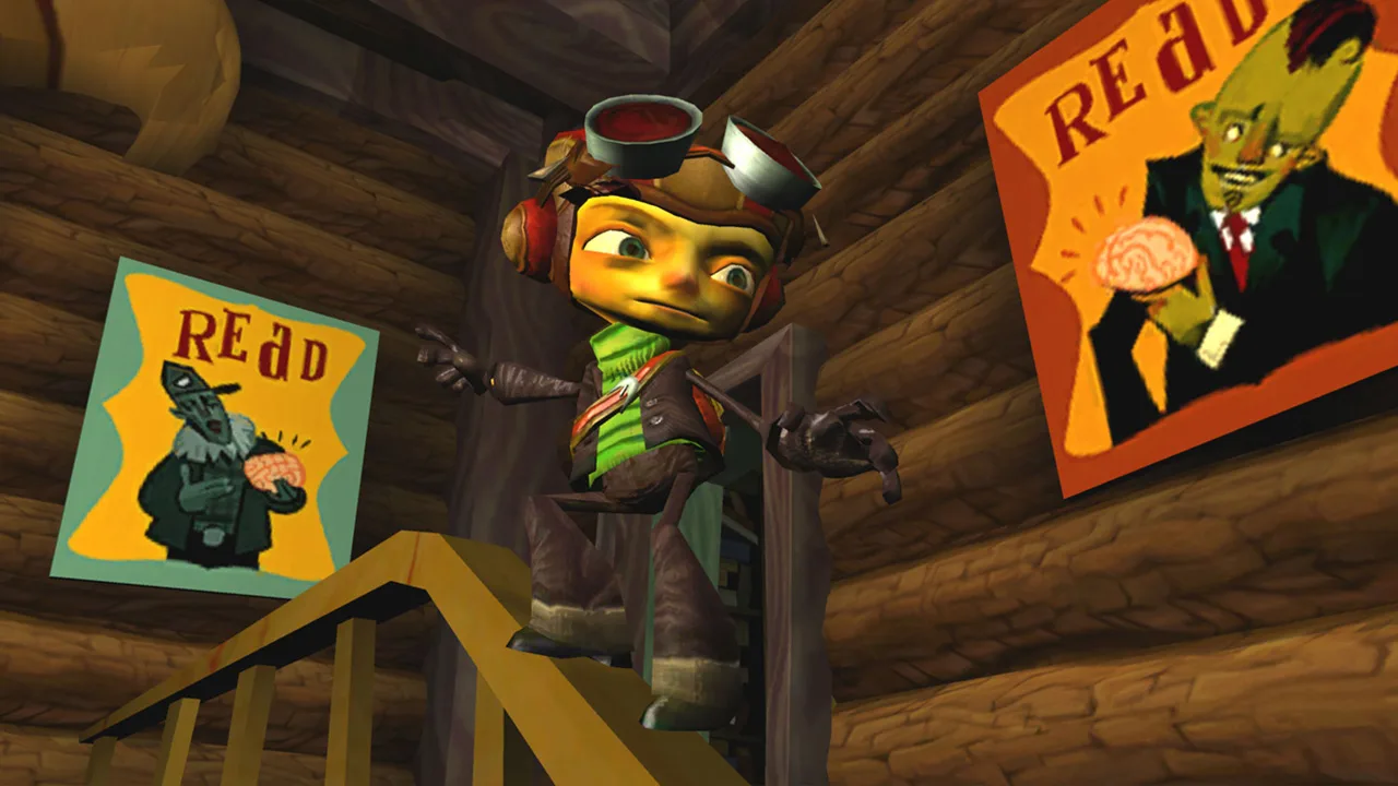 Cena do jogo Psychonauts