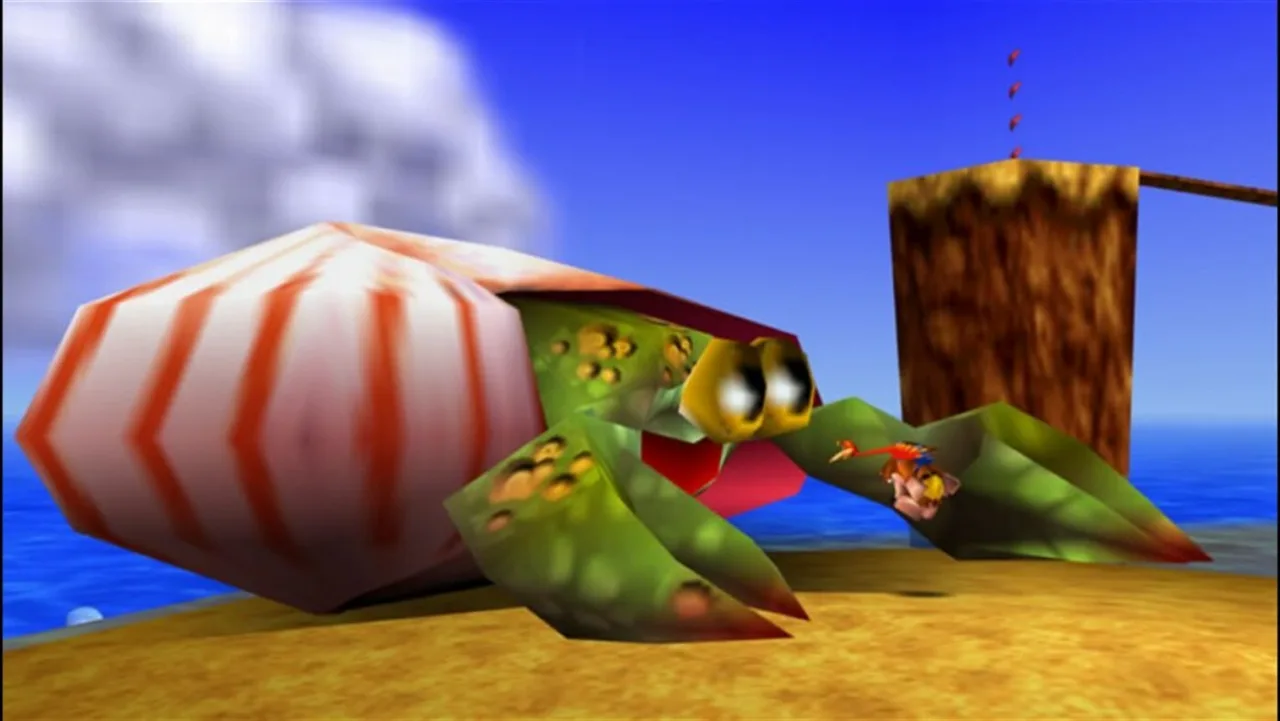 Cena do jogo Banjo-Kazooie