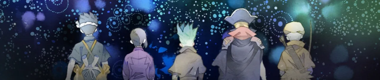Cena do anime Dr. Stone