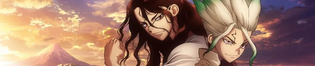 Cena do anime Dr. Stone
