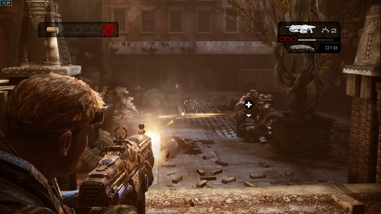 Cena do jogo Gears of War