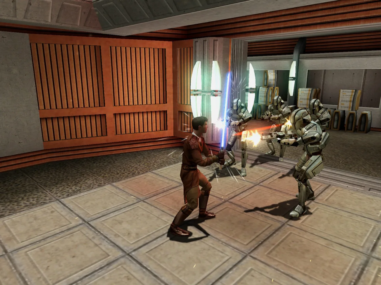 Cena do jogo Star Wars: Knights of the Old Republic