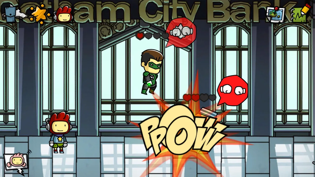 Cena do jogo DC Comics