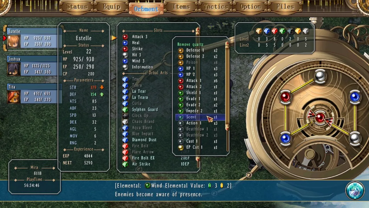 Cena do jogo Trails In The Sky