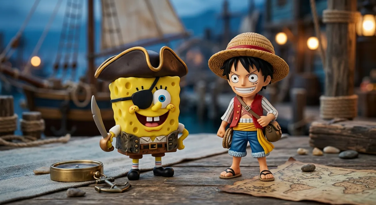 Imagem ilustrativa: One Piece x SpongeBob no McDonald's: quem leva a melhor nas caixas?