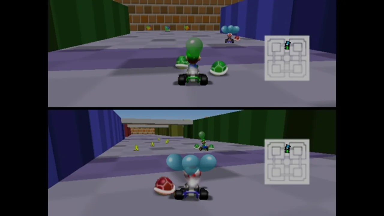 Cena do jogo Mario Kart World