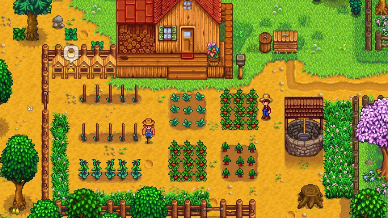 Cena do jogo Stardew Valley