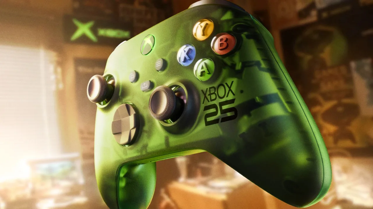 Imagem ilustrativa: Xbox 25th Anniversary: controle X25 vaza a US$ 79,99 e pré-venda começa na Gamescom