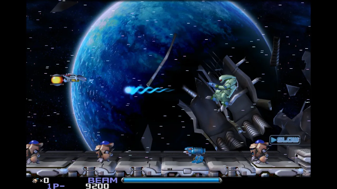 Cena do jogo R-Type Dimensions III