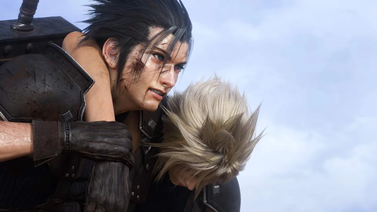 Cena do jogo Final Fantasy VII Rebirth