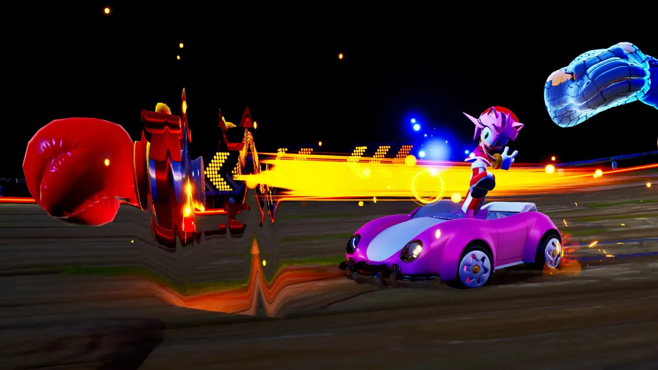 Cena do jogo Sonic Racing CrossWorlds