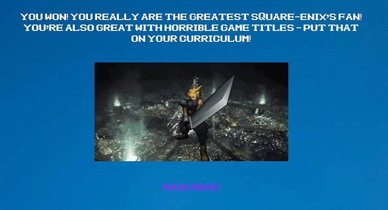 Cena do jogo Square Enix — desenvolvedora