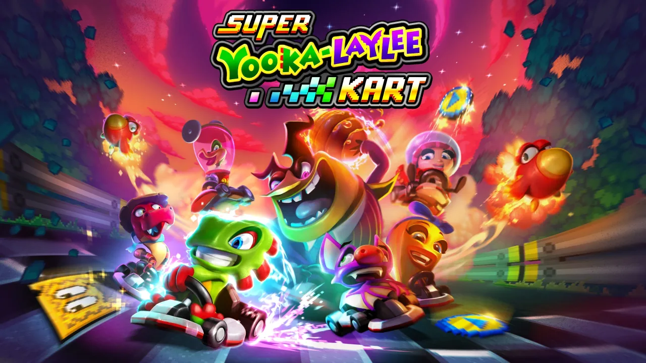 Imagem ilustrativa: Super Yooka-Laylee Kart chega ao PC com foco em rivalidade e customização