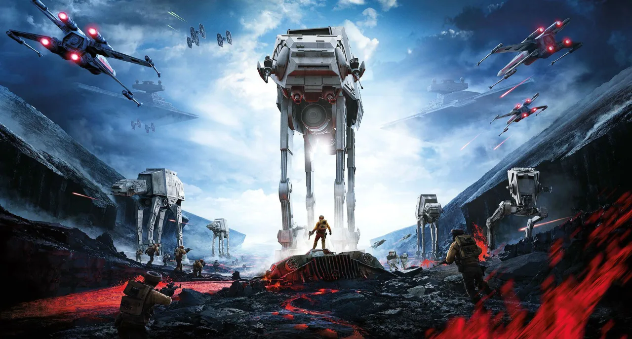 Cena do jogo Star Wars Battlefront