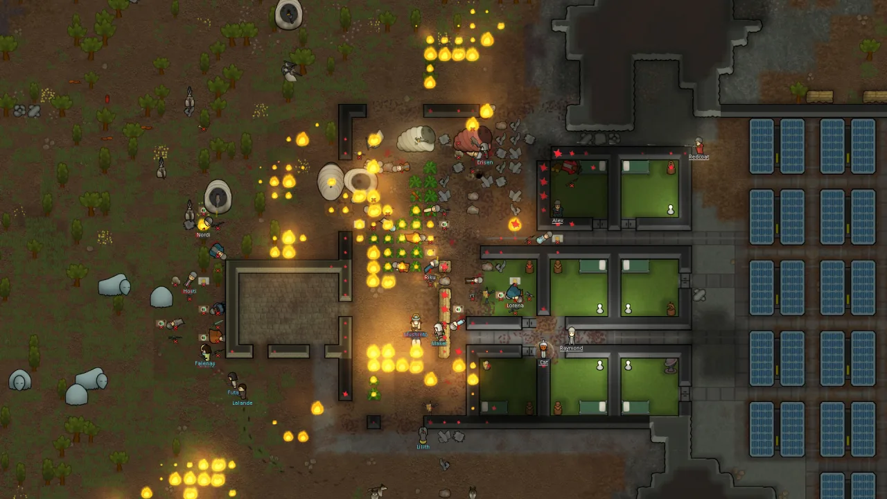 Cena do jogo RimWorld