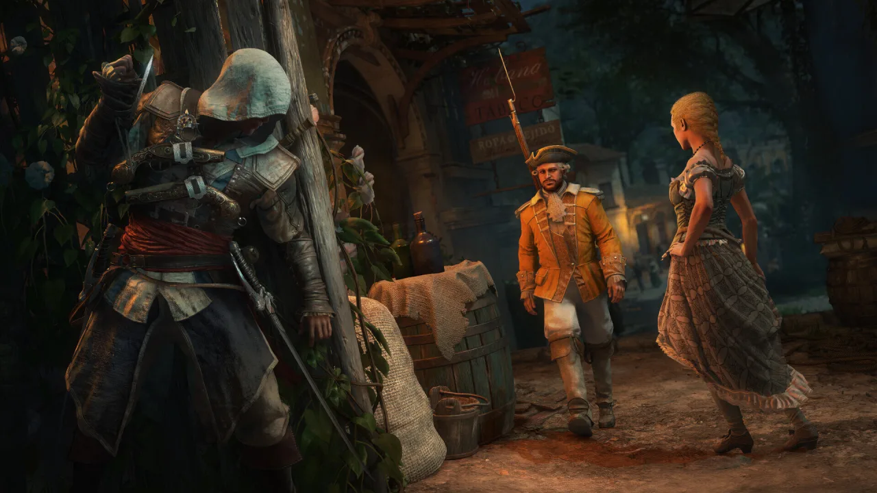 Cena do jogo Assassin's Creed Black Flag Resynced
