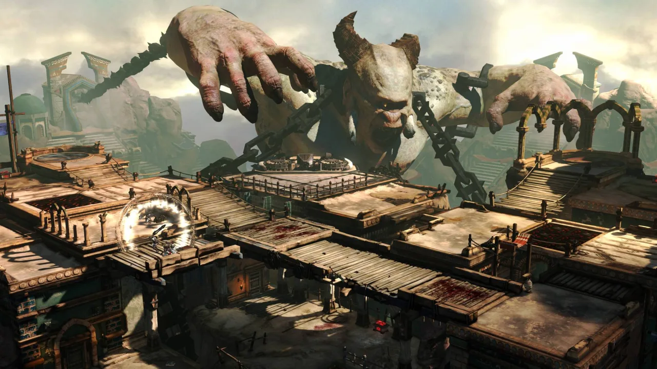 Cena do jogo God of War Laufey