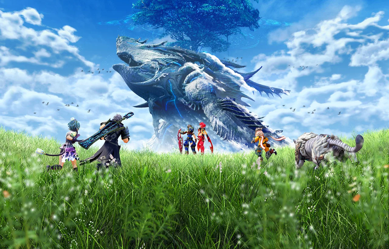 Cena do jogo Xenoblade Chronicles 2