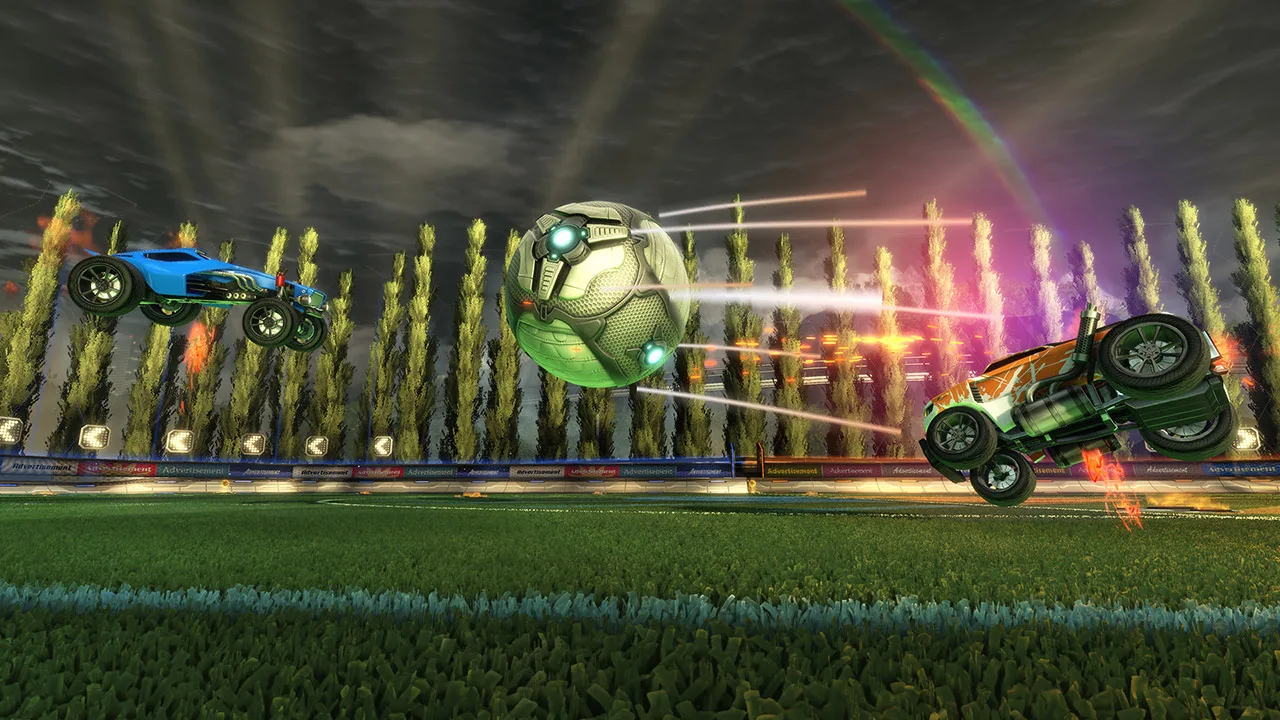 Cena do jogo Rocket League