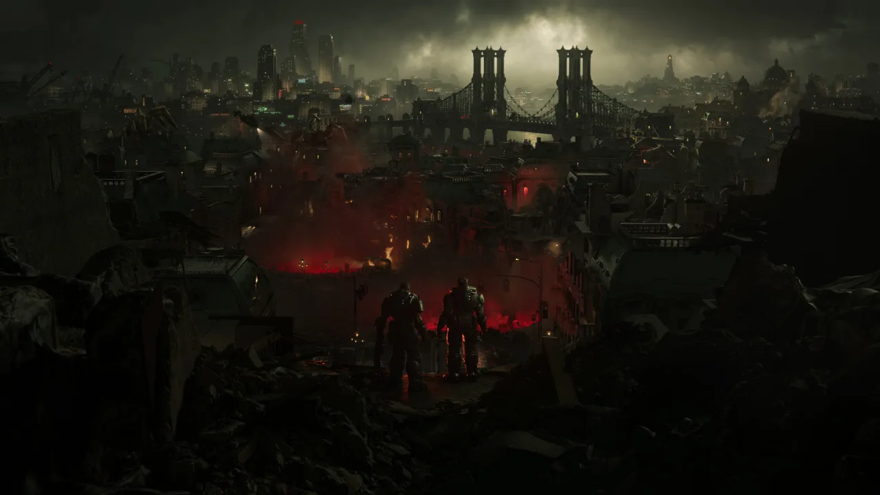 Cena do jogo Gears of War: E-Day