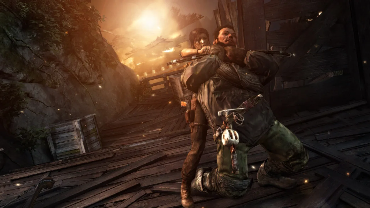 Cena do jogo Tomb Raider
