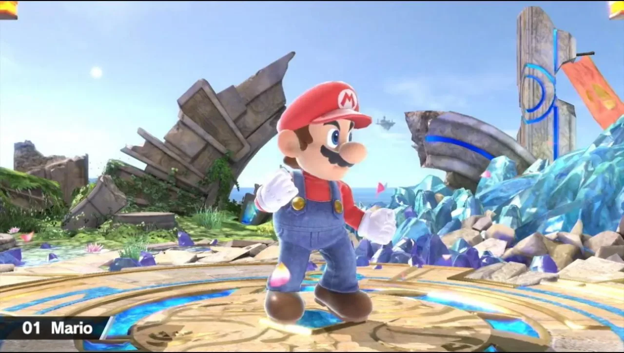 Cena do jogo Super Smash Bros. Ultimate