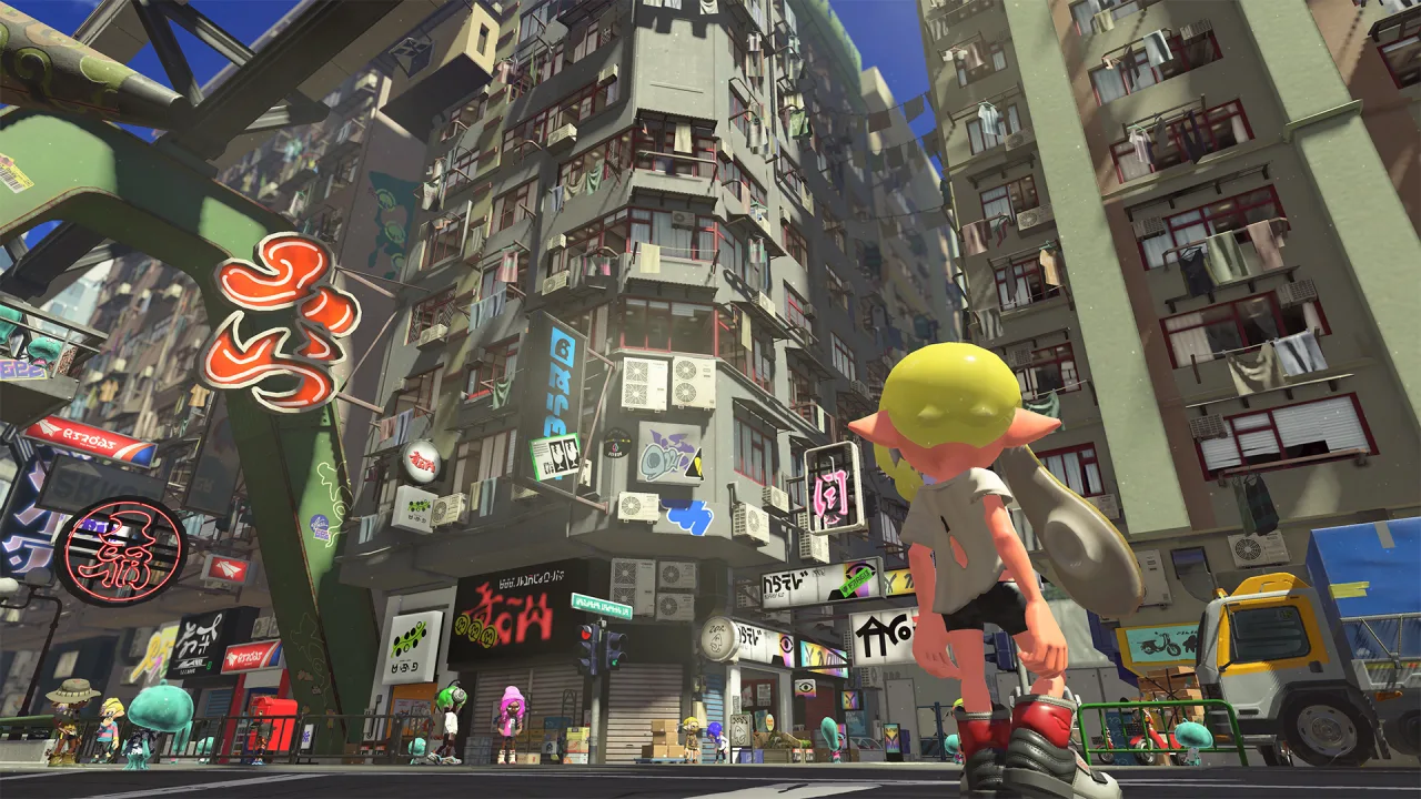 Cena do jogo Splatoon 3