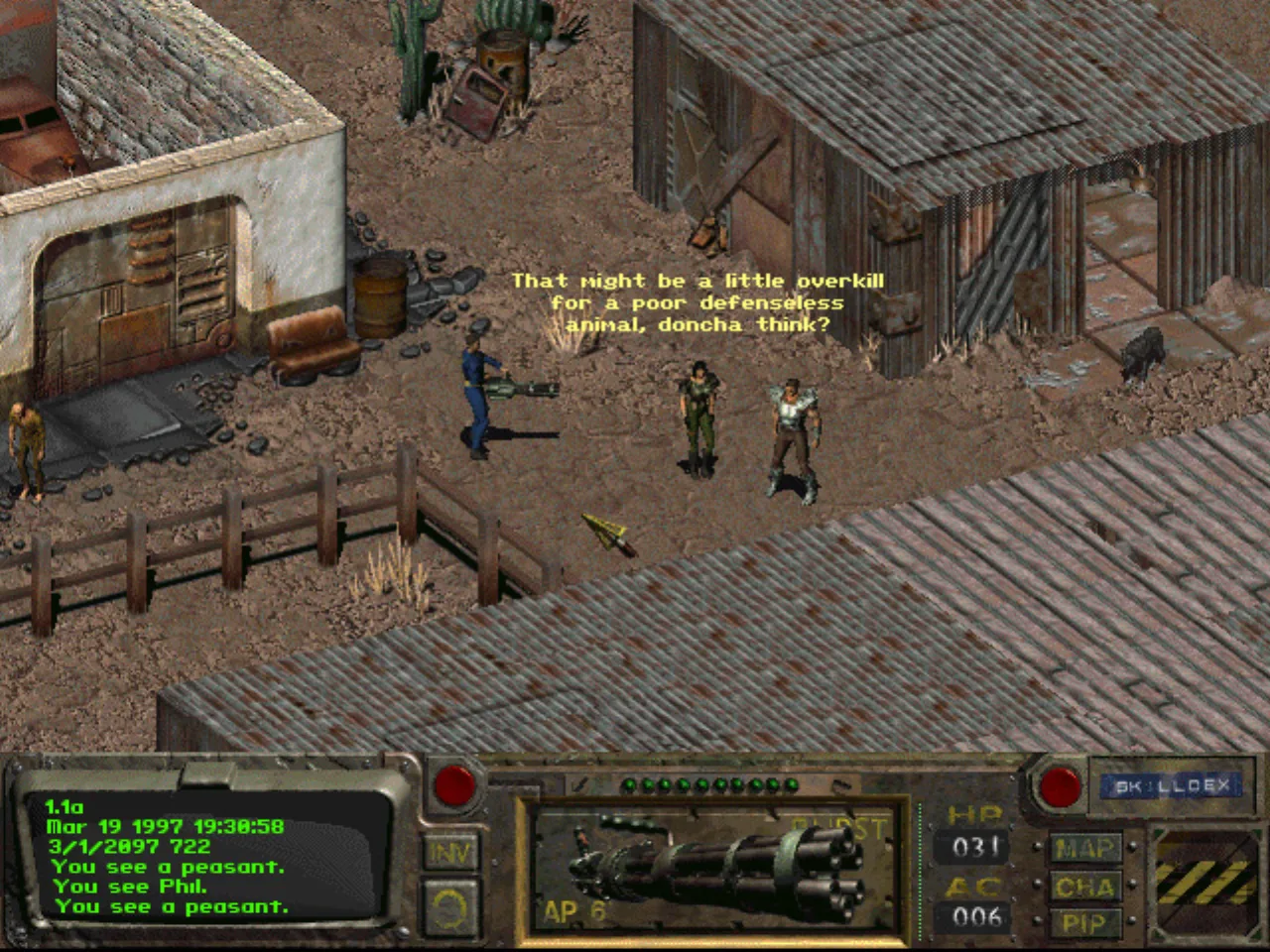 Cena do jogo Fallout