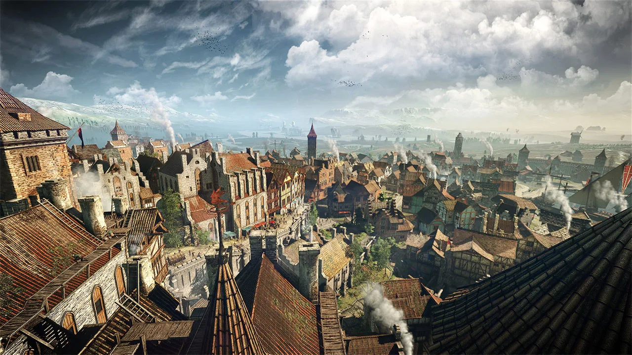 Cena do jogo The Witcher 3