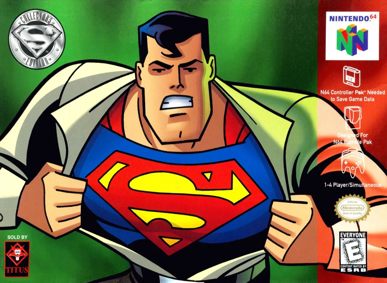 Cena do jogo Superman 64