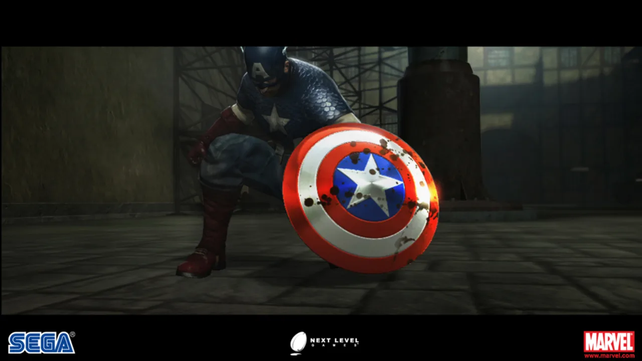 Cena do jogo Captain America