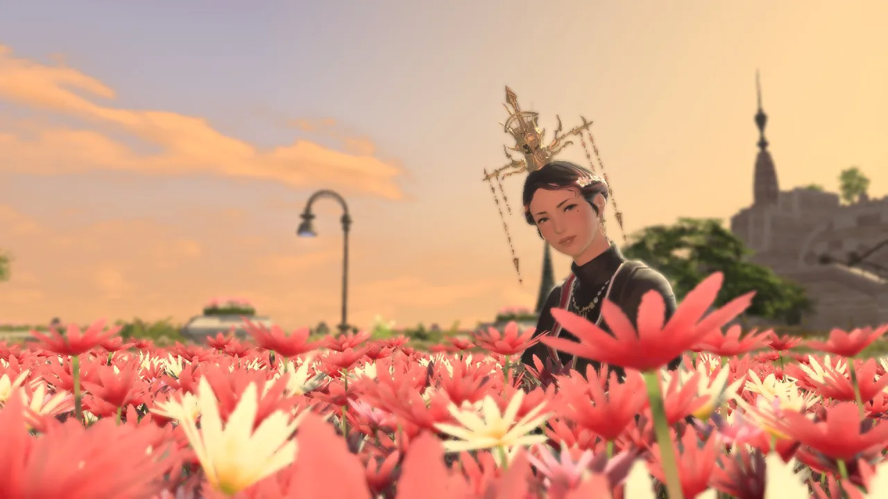 Cena do jogo Final Fantasy XIV Mobile