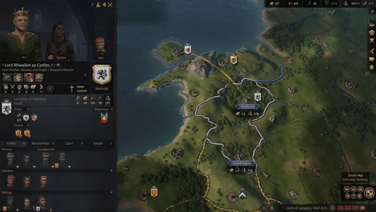 Cena do jogo Crusader Kings 3